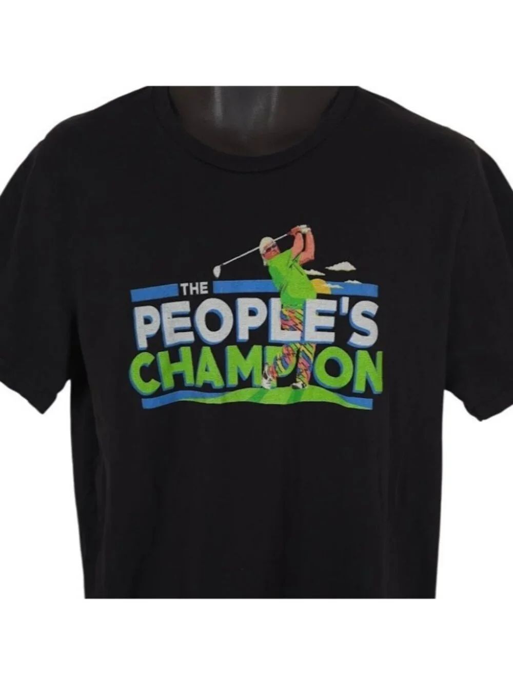 John Daly Golf T Shirt Mens Size XL Black The Peoples Champion